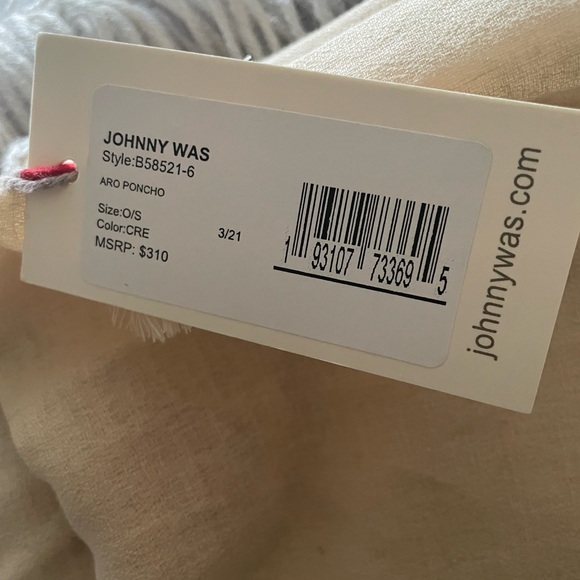 Johnny Was Poncho NWT - Picture 6 of 6